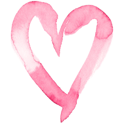 Kind Minds Pink Heart Water Color